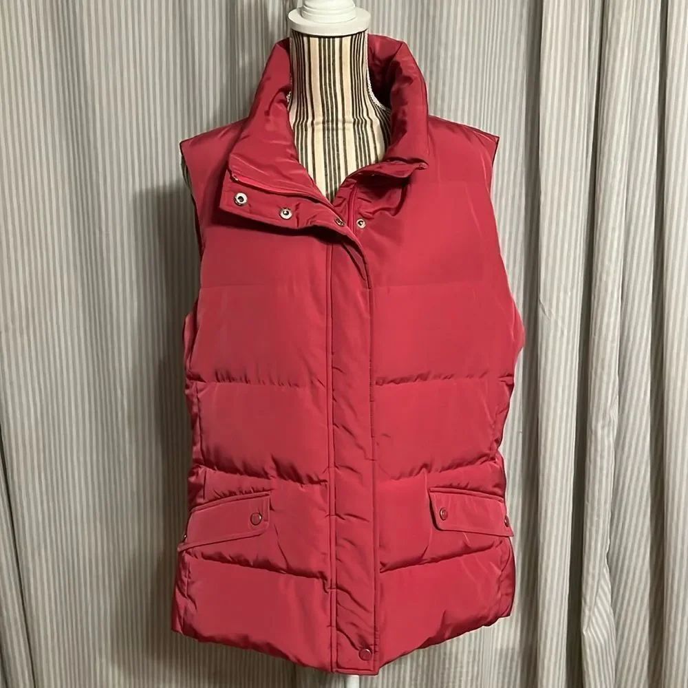 Pink Talbots Women’s Puffer Vest - Picture 1 of 6